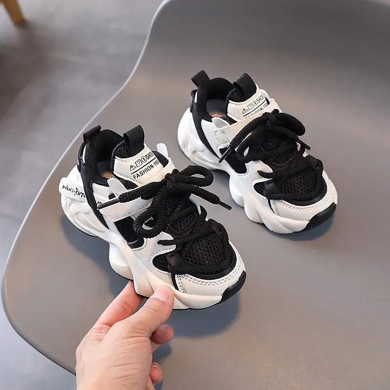 Scarpe sportive per bambini piccoli, in rete, per ragazzi e ragazze, antiscivolo, Happysteps, taglie per bambini._voghion.com