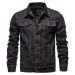 Berömd Herr Jeansjacka Herr Damkläder Designerkläder Casual Jeansjackor Svart Blå Plusstorlekar M-5XL Moderiktig Slim Bomberjacka_voghion.com