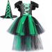 Mutter & Kinder Kinderkleid Hexenrock Halloween Performance Kostüm Hexe Rollenspiel Mädchen Tutu Rock_voghion.com