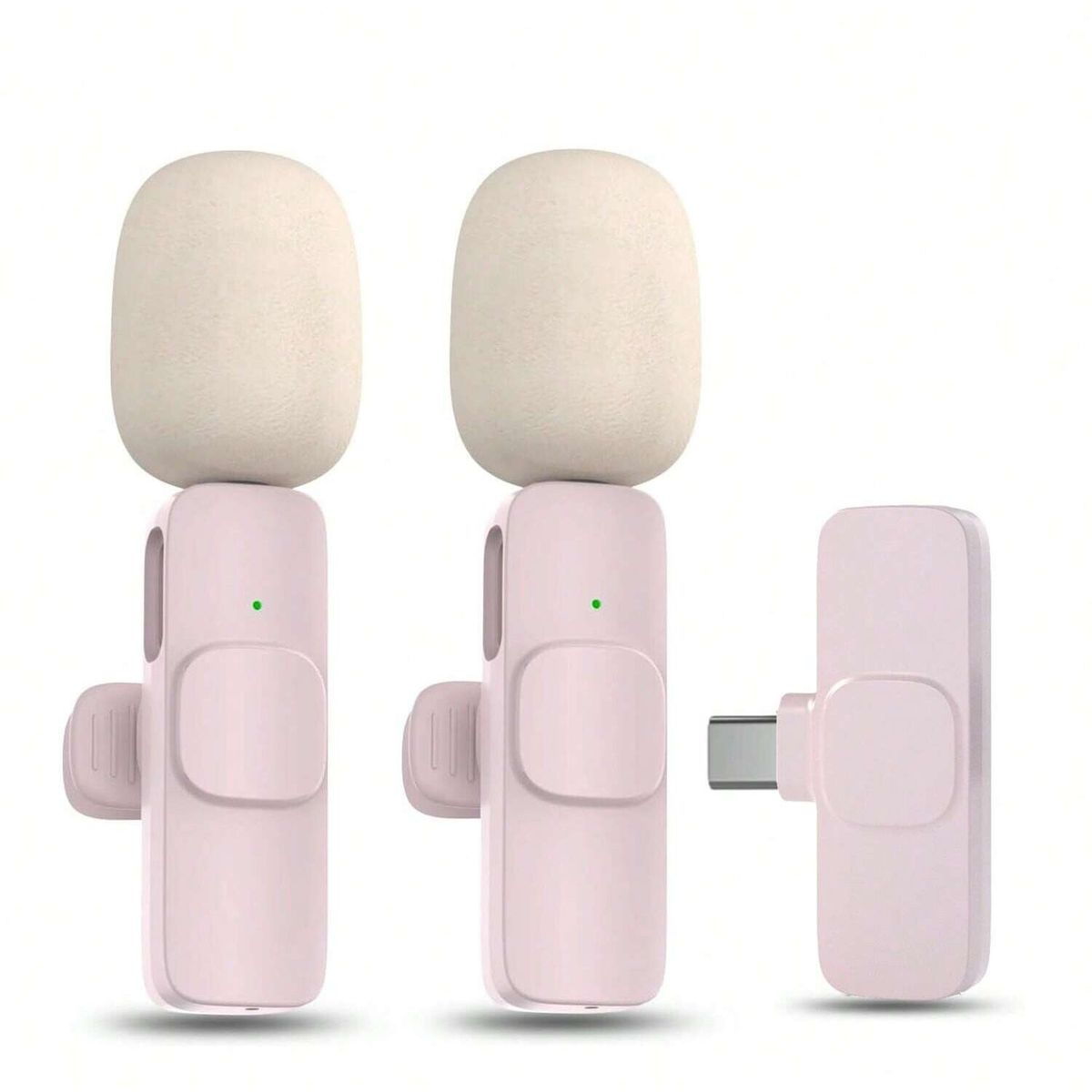 Wireless Lavalier-mikrofon Mikrofon Für Telefon Android IPhone Ipad Vlog Live-Stream Mic_voghion.com