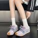 Pig Skin Flat Bottomed Transparent Mesh German Training For Women In Spring Summer 2025, Sporty Casual Shoes With Mango_voghion.com
