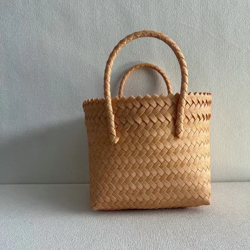 New Handbag, Straw Bamboo Patchwork Slant Shoulder Women's Handbag_voghion.com
