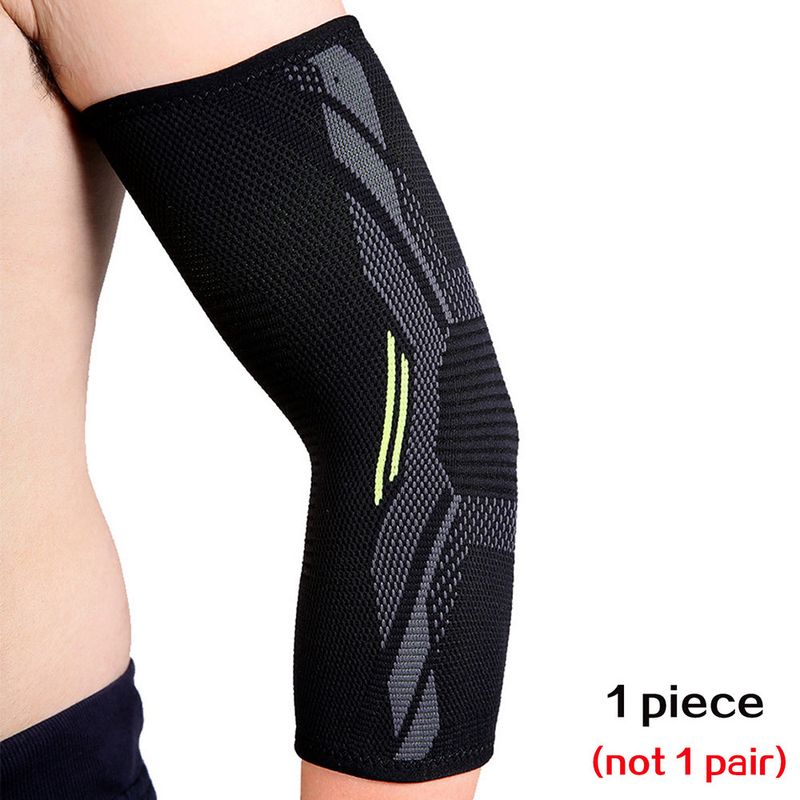 Elbow Compression 1 Support PCS Elastic Gym Sports Elbow Protective Pad Absorb Sweat Basketball Arm Sleeve Elb_voghion.com