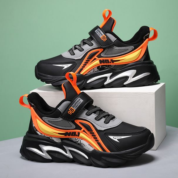 Children's Shoes Spring And Summer New Mesh Breathable Boys Handsome Sports Shoes Non Slip Wear Resistant Leather Waterproof_voghion.com