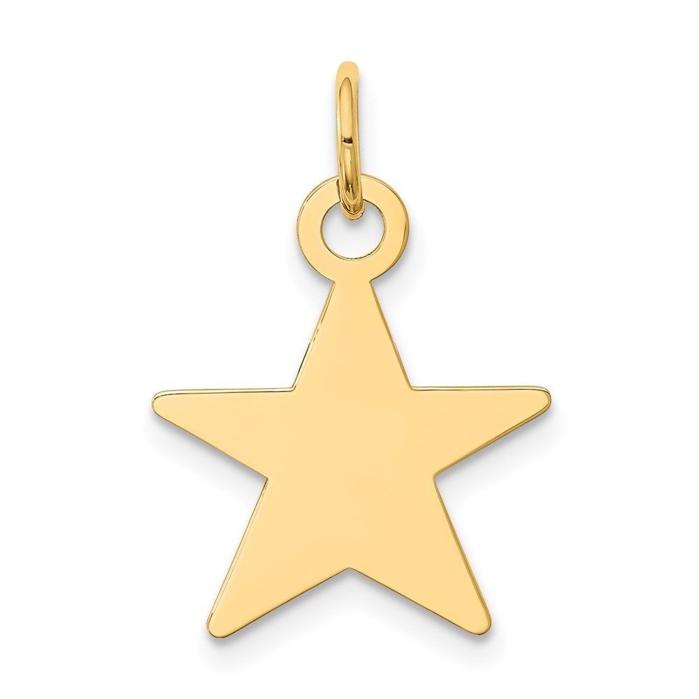 14K Star Disc Charm_voghion.com