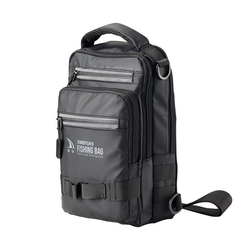 Haodun Multifunctional Waterproof Backpack Single Shoulder Crossbody Lure With Rod Insertion Fishing Bait Bag_voghion.com