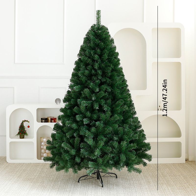 Premium PVC Christmas Tree With Auto-Shaping Branches – 120cm To 300cm Flocked Holiday Tree With Optional LED Lights_voghion.com
