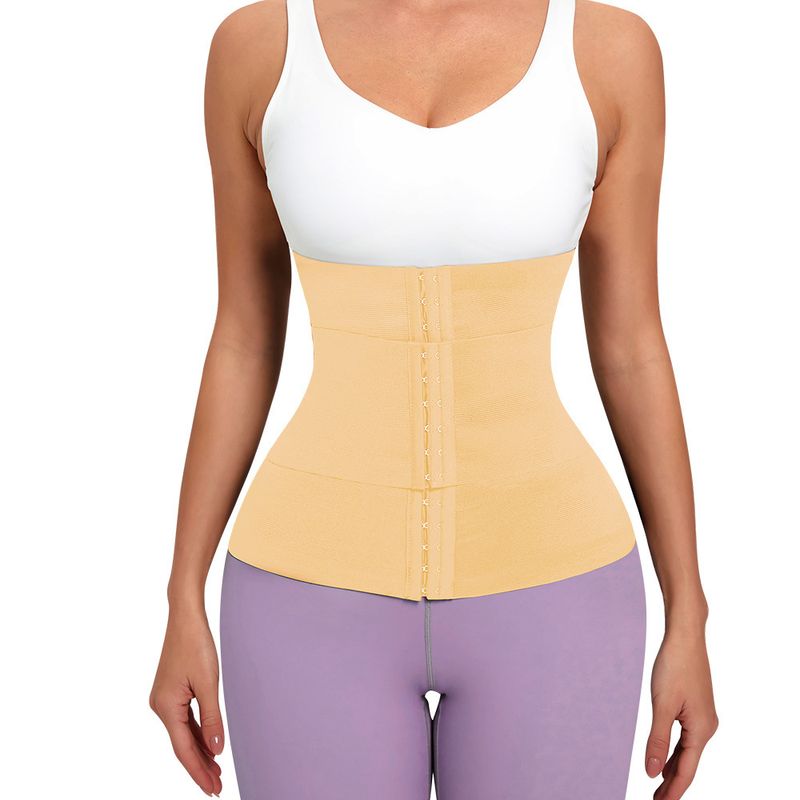 Women's waist trainer body shaping belt buckle postpartum waist shaping belly belt yoga waist belt female_voghion.com