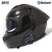 Flip-Up Motorcycle Helmet With Dual Visor, Large Spoiler & Bluetooth – DOT Certified For E-Bike & Scooter Riders_voghion.com