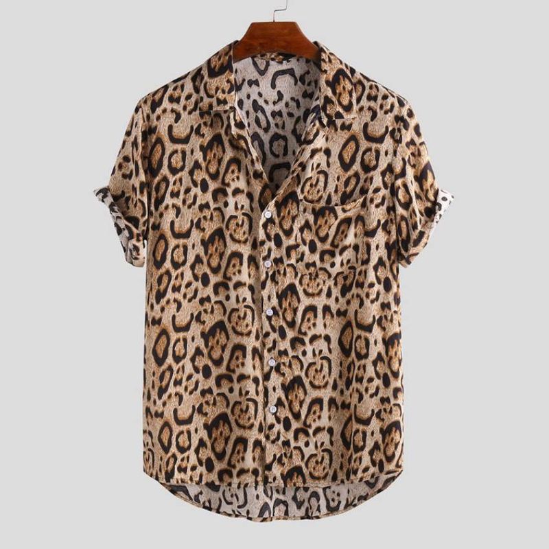Chemise à manches courtes d'impression 3D de mode décontractée pour hommes, chemise pour hommes_voghion.com