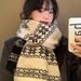 Women's 2025 Fall/Winter New Versatile Thickened Warm Scarf Shawl_voghion.com