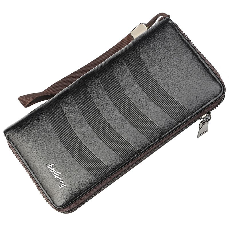 Portafoglio Baellerry Portafoglio lungo retrò con slot multi-scheda moda di alta qualità, borsa per cellulare di grande capacità_voghion.com