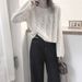 girl Casual Versatile Long Sleeve Knitted Thin Women's Autumn New Lazy Style Loose Short Soft Round Neck Sweater_voghion.com