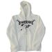 Five-Pointed Star Spider Web Zipper Cardigan Front And Back Print Trendy Versatile Style Couple Loose Hoodie Sweatshirt_voghion.com