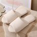 Japanese Style Open-Toe Four Seasons Soft Sole Non-Slip Silent Couple Indoor Wooden Floor Quiet Slippers_voghion.com