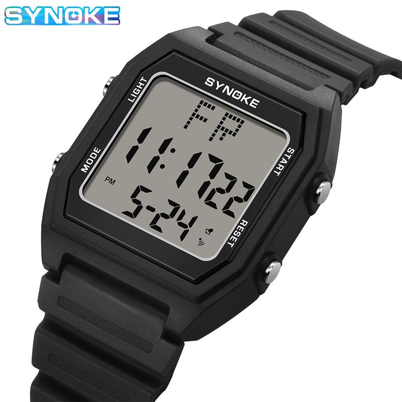 Men's Digital Sports Watch With Waterproof, Alarm, Stopwatch, And Large Screen Display - Lightweight & Durable For Active Lifestyles Large Screen_voghion.com