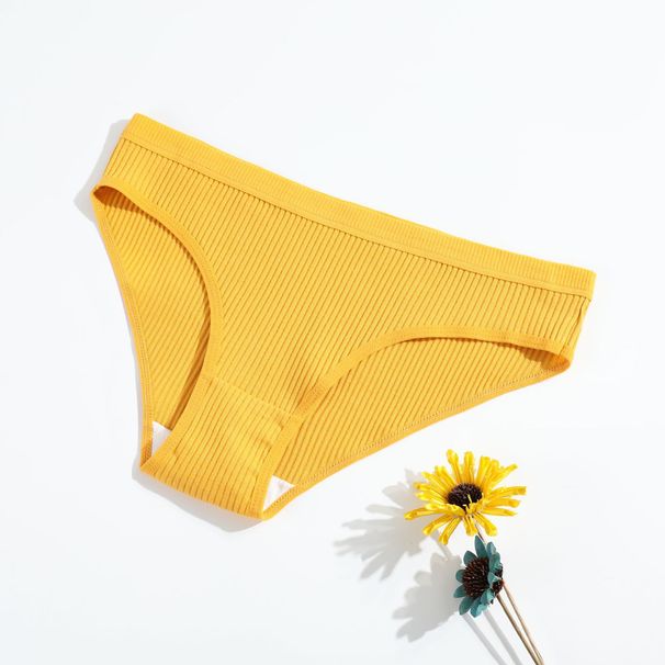 Nuovi pantaloni triangolari in puro cotone per ragazze, tinta unita, vita bassa, comodi e traspiranti, doppio strato, da donna_voghion.com