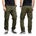 2025 Spring New American Style Loose Men's Casual Cargo Drawstring Multi-Pocket Straight Long Pants_voghion.com