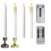 THIKIN Flammenlose LED-Kerzen mit Fernbedienung – Dekorative Lichter mit langem Stab für Hochzeit, Kirche, Weihnachten, Heimdekoration_voghion.com