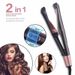 Ferro arricciacapelli e piastra per capelli Spiral Twist - Strumento 2 in 1 per lo styling di capelli ondulati e lisci (rivestimento in ceramica, riscaldamento rapido, anti-groviglio)_voghion.com