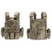 5PC Quick-Release Tactical Vest, 500D Nylon With Triple Mag Pouch & MOLLE Back Panel, Adjustable Multi-Purpose Chest Rig_voghion.com