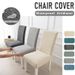 Conjunto de capa para cadeira de malha - Tecido antiderrapante, à prova de arranhões e resistente à água, cor sólida elegante e padrão de folhas, adequado para a maioria das cadeiras de jantar e escritório_voghion.com