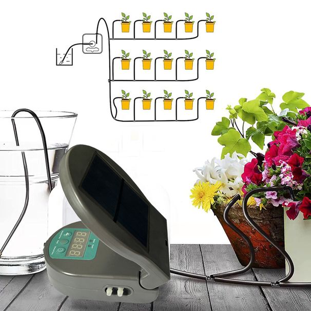 Solar-Bewässerungsmaschine für den Außenbereich, Haushalts-Lazy-Bewässerungsmaschine, Bewässerungsmaschine, automatische Bewässerungsmaschine, Topf-Bewässerungsmaschine_voghion.com