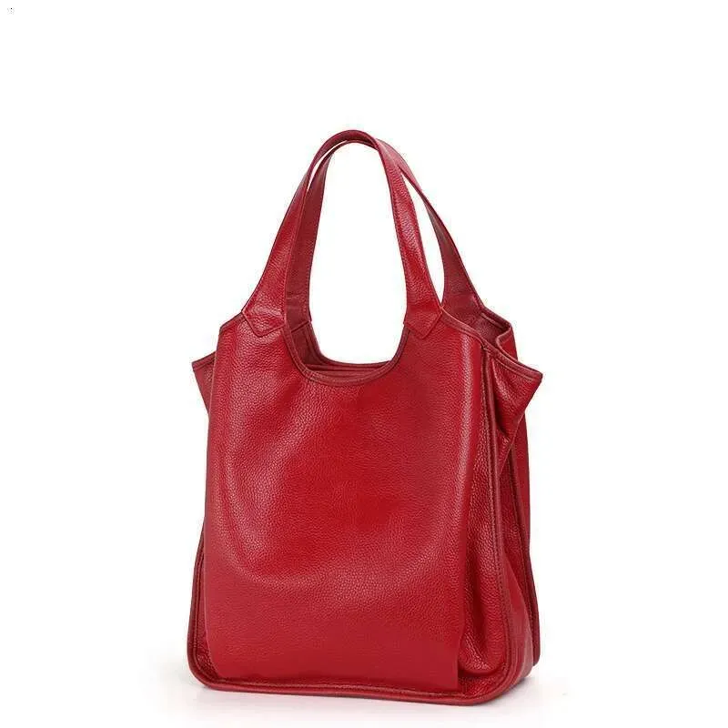High Quality Designer Bags Top Layer Cowhide Large Capacity Shoulder Spring And Summer New Fashionable Soft Leather Tote_voghion.com