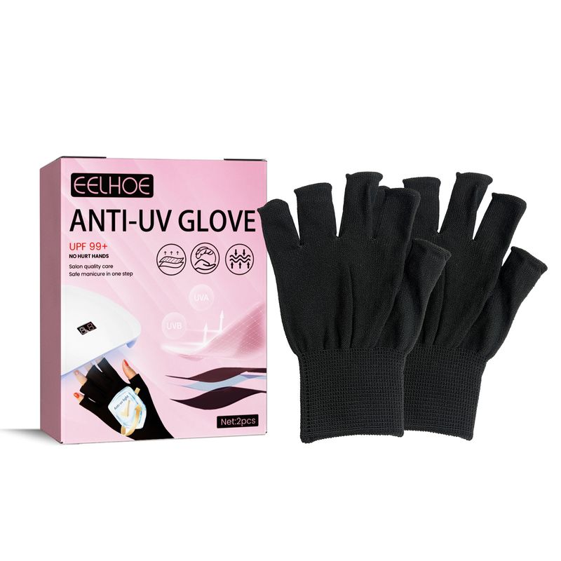 EELHOE UV Nail Lighting Anti Illumination Black Sun Blackening Hand Baking Light Barrier Gloves_voghion.com