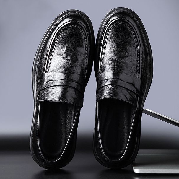 Freizeitschuhe aus Schaffell für Herren, formelle Business-Schuhe aus echtem Leder mit einem Fuß, atmungsaktiv für Frühling und Herbst_voghion.com