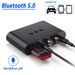 Bluetooth 5.0 lydmottaker U-disk RCA 3,5 mm 3,5 AUX-kontakt stereomusikk trådløs adapter med mikrofon for bilmonteringssett med høyttalerforsterker_voghion.com
