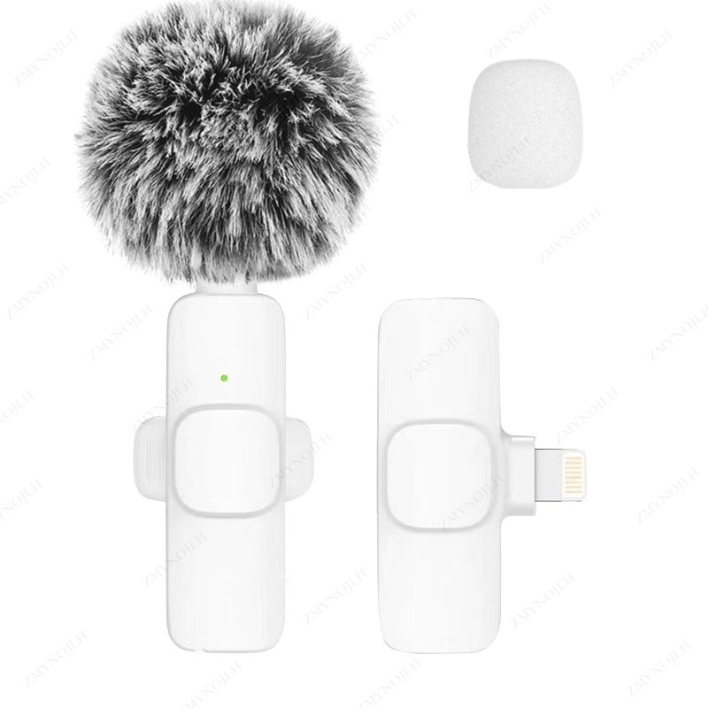 New Wireless Lavalier Portable Audio Video Recording Mini Microphone For IPhone Android PC Camera Live Gaming Phone_voghion.com
