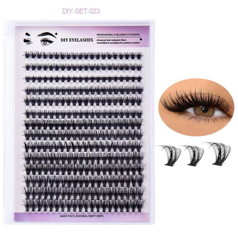 Sahte Kirpikler Kendin Yap Tek Küme Sahte Kirpikler 30/40D Kirpikler Karışık Set Doğal Kalın Simülasyon Klasik Kirpikler_voghion.com