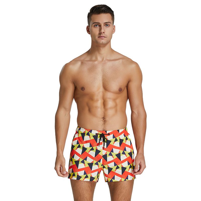 Men's Beach Shorts - Trendy Colorful Swim Trunks, Lightweight Quick-Dry Polyester, Casual Summer Shorts For Swimming, Vacation & Streetwear (M-XXL)_voghion.com