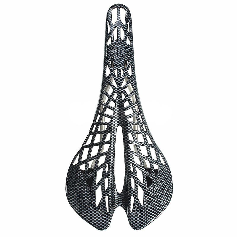 Carbon Fiber Fietszadelkussen Spider Ademend Comfortabel Zadelrijden_voghion.com