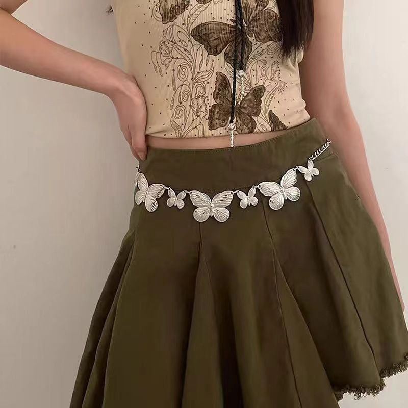 High-End-Gürtel, neuer Stil, Persönlichkeit, Bohemian, Y2K, trendiges Design, Nischen-Taillenkette, Rock-Accessoire_voghion.com