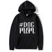 Dog Mom Letter Round Neck Pullover Sweater Autumn/Winter New Pullover Top Underlay_voghion.com