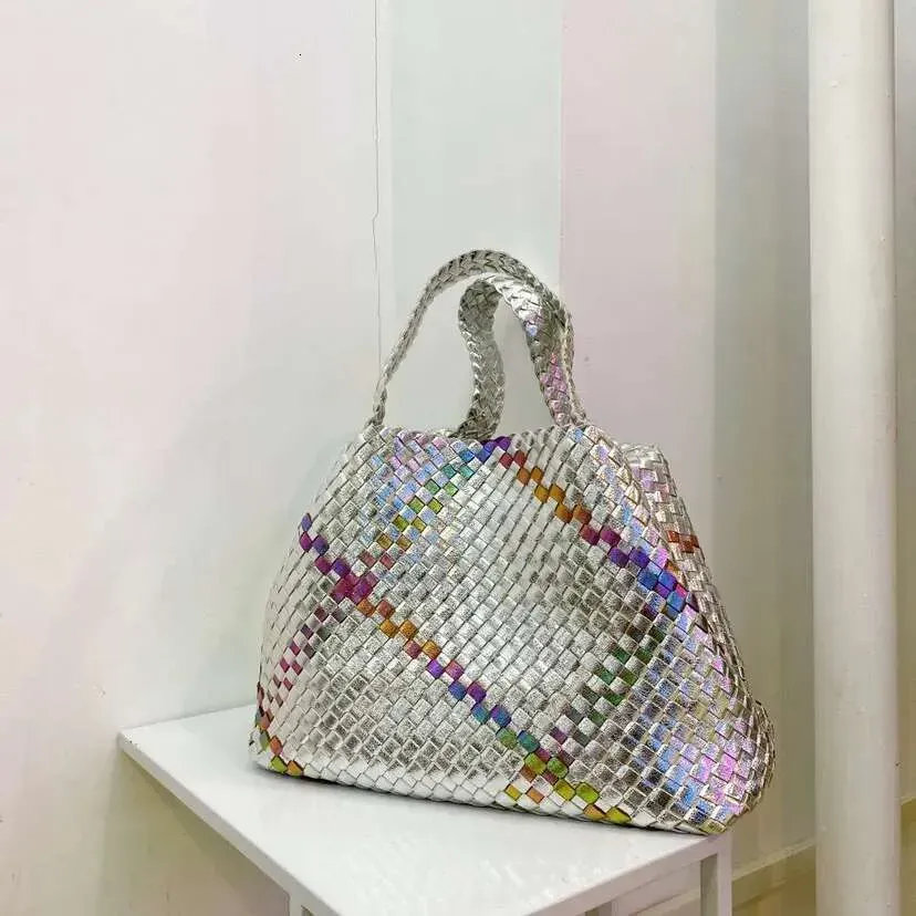 Bas XIYUAN Lady Woven Lare Capacity Tote für Frauen 2023 Desiner Weiche Lederhandba Qualität Handbas Bi Schulter_voghion.com