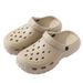 height Increasing Slip Odor Resistant, And Feel Like Stepping On Feces. Hole Shoes, Men's Thick Soled Beach Shoes_voghion.com