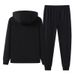 Frühlings- und Herbst-Kapuzenpullover-Zweiteiler für Herren, lockeres, lässiges Sport-Set, vielseitig und bequem für Männer mittleren Alters und junge Menschen_voghion.com