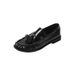 Loafer für Damen im britischen Stil 2025, neue Lack-Quaste, gewebt, runde Zehenpartie, Slip-On, echtes Leder, kleine Schuhe_voghion.com
