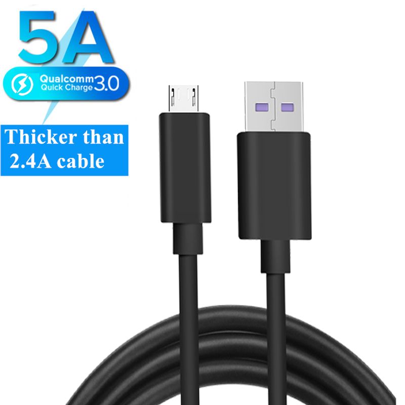 Micro USB Raw-kabel til Redmi 7 7A Note 5-telefon til hurtig opladning, egnet til Samsung S6 S7 Micro USB-kabel A S_voghion.com