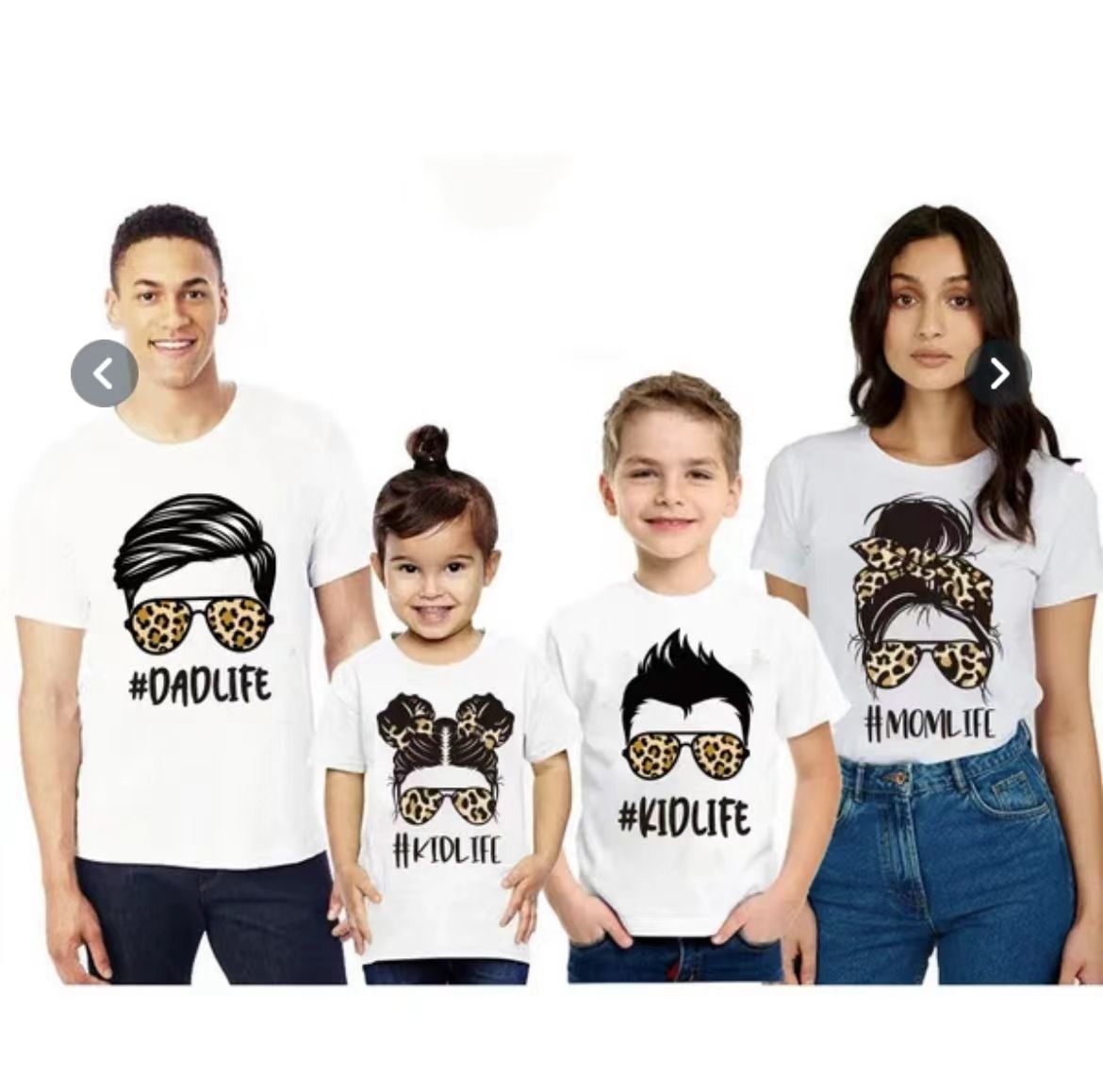 Mother & Kids Girls T-shirt summer girls white T-shirt children's summer clothes big children's thin parent-child children's tops female summer_voghion.com