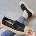 Casual Shoes Fisherman's 2024 New Summer Thin Women's Lace Mesh Breathable Flat Bottom Casual Fit Lazy Single Shoes_voghion.com