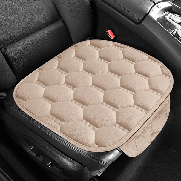 Car Seat Cushion Three Piece Set, Seat, Single Piece, Winter Plush Backrest, No Binding, Anti Slip, Cold Resistant Pad_voghion.com