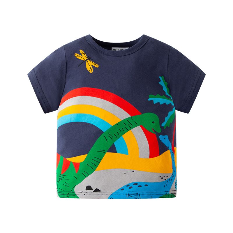 mother & kids T-shirt Korean summer clothes summer children's clothes wholesale boys short-sleeved outerwear tops_voghion.com
