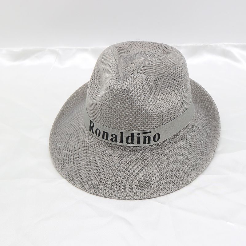 Zomer strohoed heren hoge hoed cowboyhoed buiten zonwering zonnescherm strandhoed Koreaanse stijl trendy zonnehoed groothandel_voghion.com