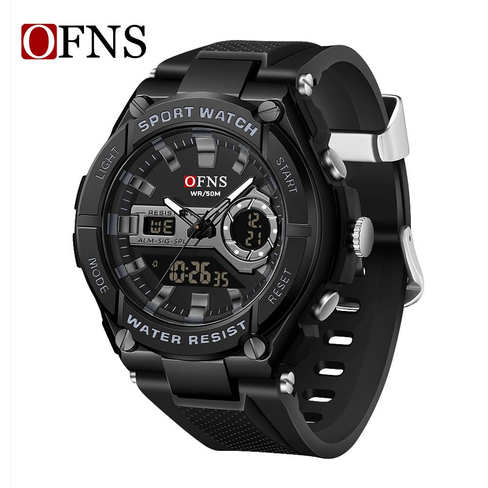 Digital-Analog-Armbanduhr für Herren mit Alarm, leuchtendem Display, wasserdicht, Stoppuhr und Schlummerfunktion – sportlich, lässig und stylisch für den Alltag_voghion.com