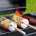 ivtivfu Nestbar Rollgrillkorb mit abnehmbarem Holzgriff, Edelstahl 304, für Outdoor-Küche, Camping, Grillzubehör_voghion.com