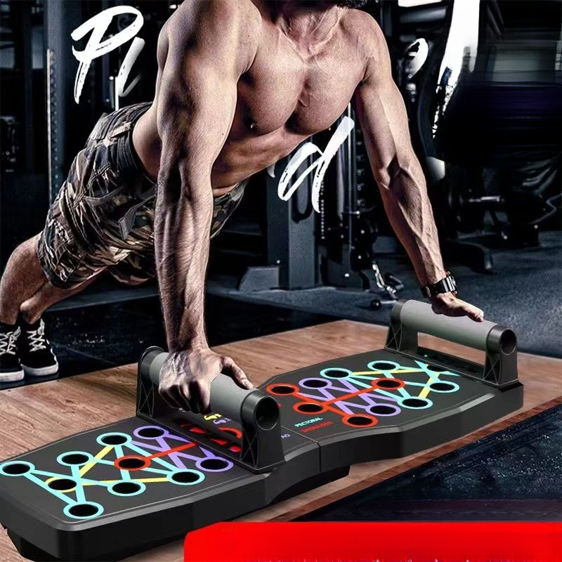 Push Multifunctional Board, Adult Folding Support Frame, Chest Muscle Training Device, Push Up Assist Device_voghion.com